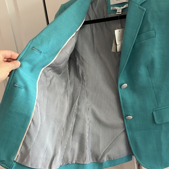 J. Crew Italian Wool Flannel Schoolboy Blazer 00 - Picture 7 of 11